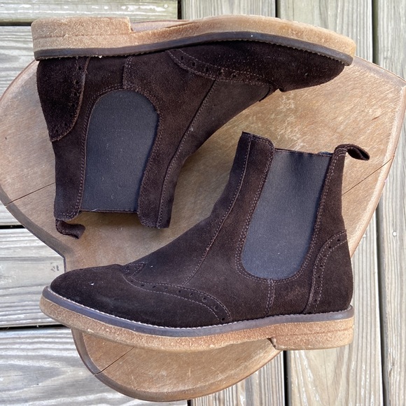 Anna Fidanza Suede Loyola Chelsea Boots Made in Italy Women's Size 6 - Picture 9 of 9